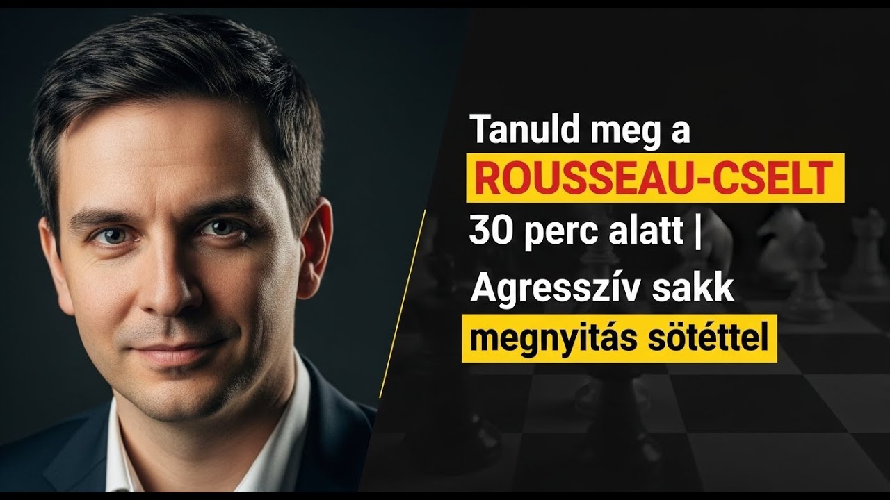 Tanuld meg a ROUSSEAU-CSELT 30 perc alatt | Agresszív sakk megnyitás sötéttel