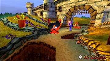 Crash Bandicoot 3: Warped - Level 15: Double Header - Time Trial (Platinum Relic - 00:51:28)