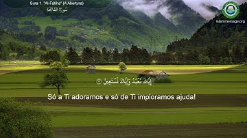 سورة الفاتحة - مترجمة إلى اللغة البرتغالية Portugal  koran