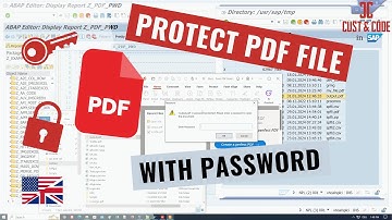 Create and protect PDF file with password - with SAP ABAP [english]
