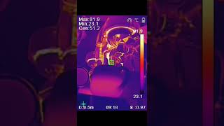 Thermal Espresso shot! #barista #cafe #food #flir