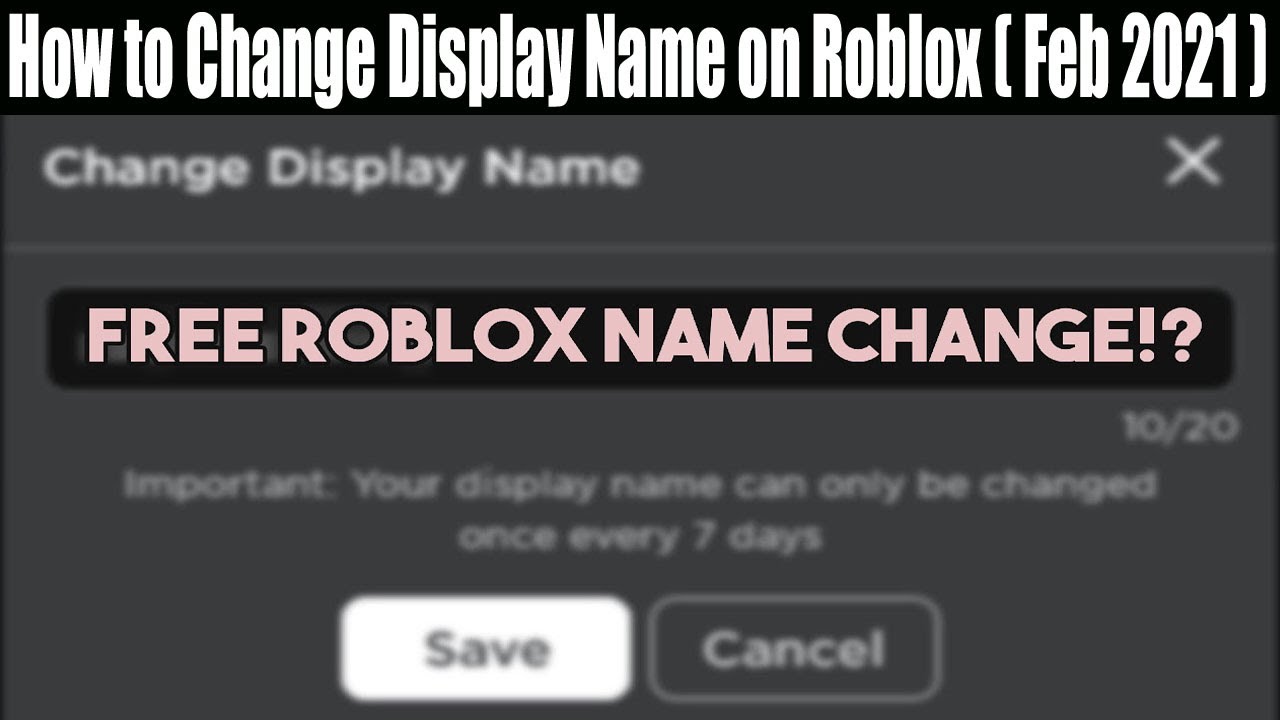 How to change your display name on Roblox