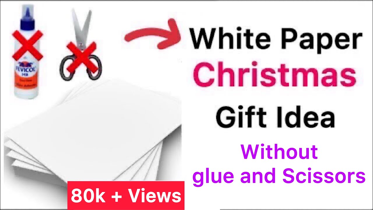 Easy and Cheap White Paper Craft Ideas | DIY Christmas gift ideas | White Paper Craft | Paper Craft