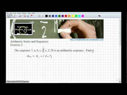 Arithmetic Series Exercise 3