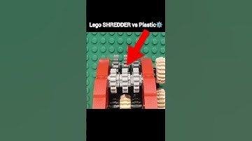 Lego SHREDDER 2.0 vs Plastic⚙️ | #lego #legotechnic #legomachine #lego9000