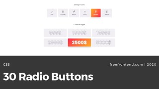 30 CSS Radio Buttons