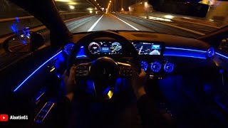 2024 Mercedes CLA - REVIEW CLA 220 AMG POV TEST DRIVE at NIGHT