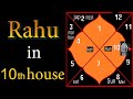 SECRET of Rahu in Tenth House (North Node in Tenth House)