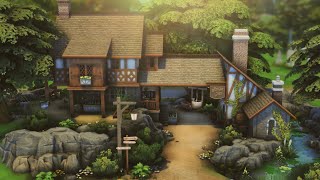 Medieval Blacksmith's House | The Sims 4 | Speed Build with Ambience Sounds