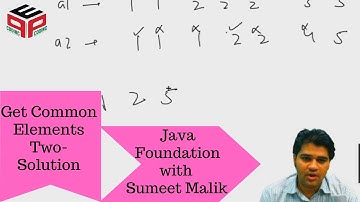 Get Common Element 2 - Solution | Hashmap and Heap | Data Structure and Algorithms in JAVA