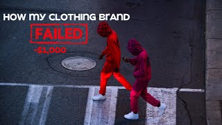 Why My Clothing Brand Failed...