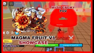 Roblox Blox piece gameplayMagma fruit Showcase 