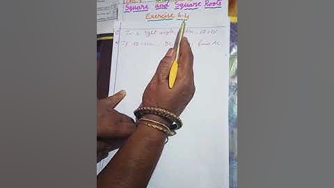 #maths  Square and Square Roots | CBSE Class 8 Ex.6.4 (7th main) | Solutions Explained in Hindi.