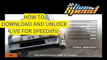 How to download and unlock live for speed(lfs)0.6r