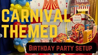 Carnival Themed 1st Birthday Party | Decorate With Me | Timelapse