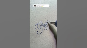 The name "Payal" | #shorts #calligraphy #thinkingart