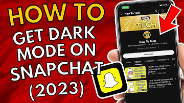 How To Get Dark Mode On Snapchat 2023 | Android/iOS