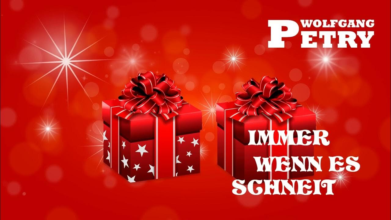 Immer wenn es schneit modernes neues Weihnachtslied Wolfgang Petry Cover YouTube