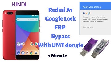 Redmi A1 Google Bypass Frp Unlock With Umt dongle