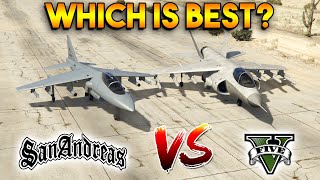 GTA 5 HYDRA VS GTA SAN ANDREAS HYDRA : WHICH IS BEST?