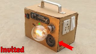 घर पर बनाओ Inverter 500Watt + Bluetooth Speaker🔥👍 | How To Make Inverter | Bluetooth Speaker