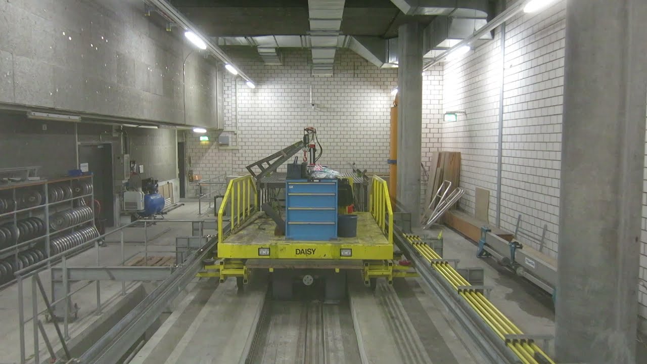 Skymetro Flughafen Zürich Terminal A - Terminal E - Spitzkehre - Airport Zurich Switzerland