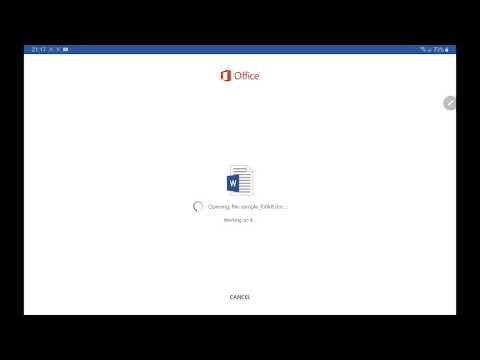 วีดีโอ: เป็นไปได้ไหมที่จะแก้ไขไฟล์ Word บนแท็บเล็ต Android