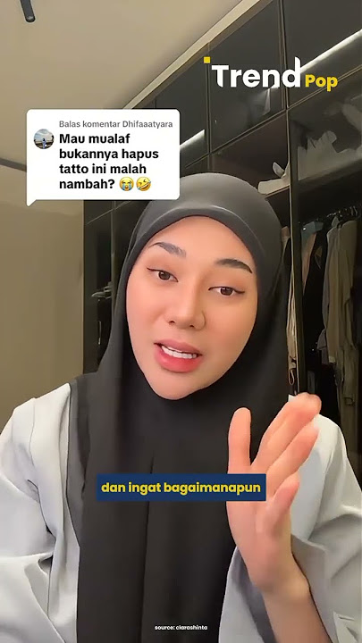 Klarifikasi Clara Shinta tentang tato calon suami #clarashinta #mualafmuslimah #hijaberscantik #fyp