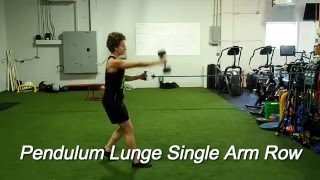 Pendulum Lunge Single Arm Row
