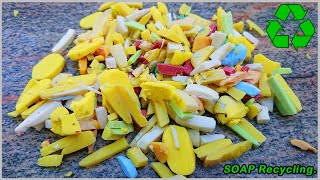 Soap Recycling Process | How to Recycle Leftover Soap Pieces | soap Making | Used Soaps Get Recycled screenshot 5