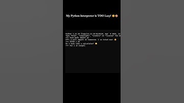 When your python interpreter is too LAZY! 🤣 #programmerhumor #codingjokes #python #programmingfun