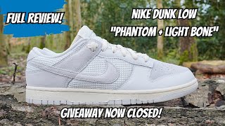 NIKE DUNK LOW  'PHANTOM AND LIGHT BONE' REVIEW, UNBOXING + ON FOOT
