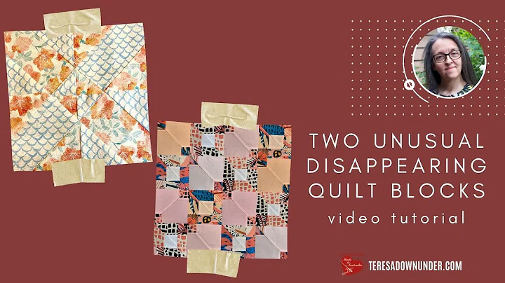 Two unusual disappearing quilt blocks video tutori...