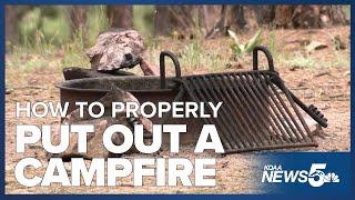 How To Put Out A Campfire Properly