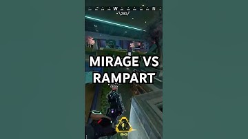 Mirage bamboozles rampart #apexlegends #apex #bamboozled #shorts