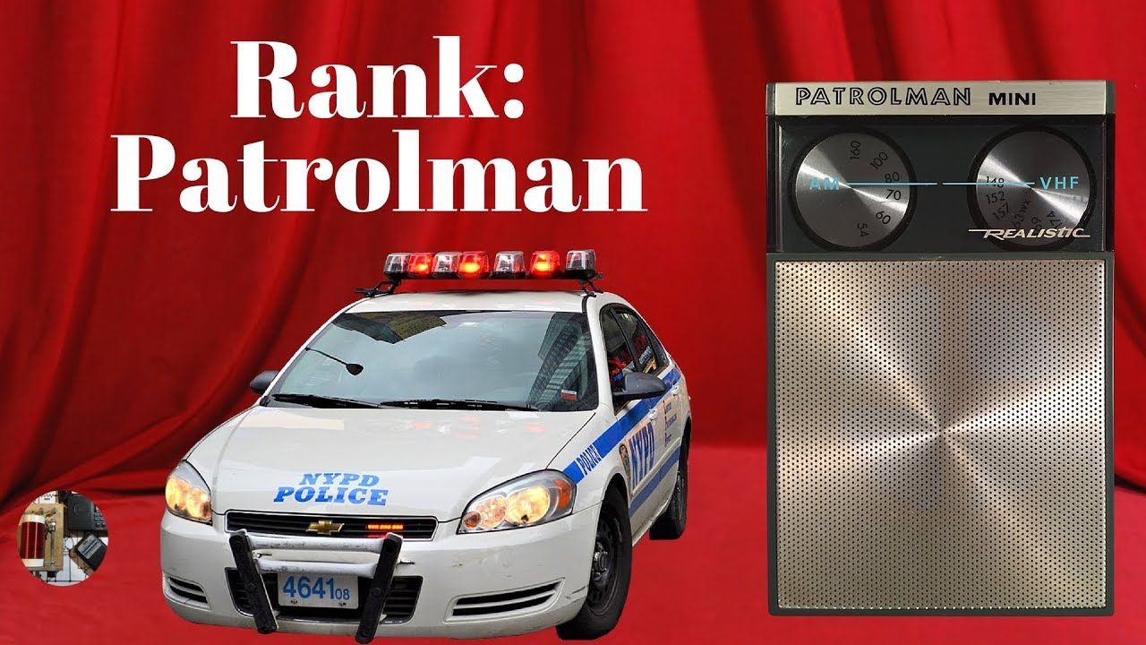 Rank: Realistic Patrolman Mini 12-622 AM Police Band Radio Review