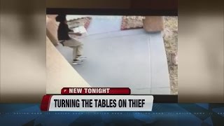Homeowner puts poop in a box to deter package theft
