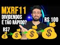 COMO CHEGUEI A R$100 DE DIVIDENDOS NO MXRF11? QUANTO TEMPO LEVA?