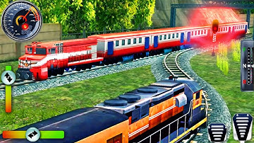 Train Racing Games 3D 2 Player (New Train Unlock) - Railway Station Train - Android GamePlay #5