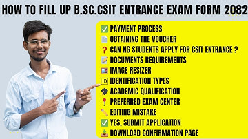 🎓 How to Fill Up B.Sc.CSIT Entrance Exam Form 2082 | Step-by-Step Tutorial | Gupta Tutorial