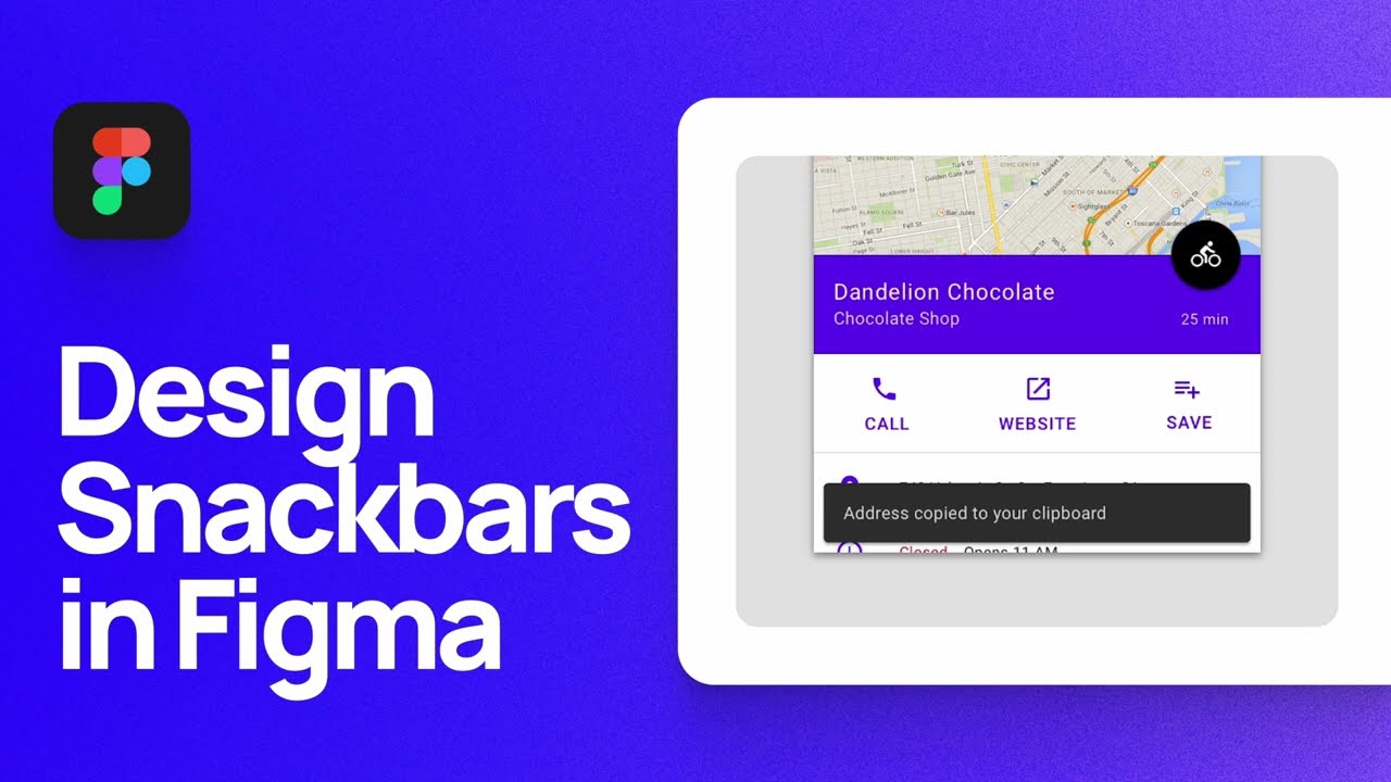 How to Design Snackbar Components in Figma