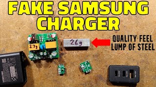 Fake Samsung charger with interesting circuitry