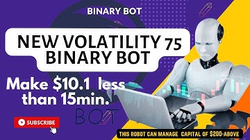 Binary Bot  volatility 75 index strategy