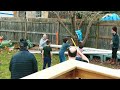 Our grandsons breaking the piñata at Vinny&#39;s birthday party, 3/26/2022.