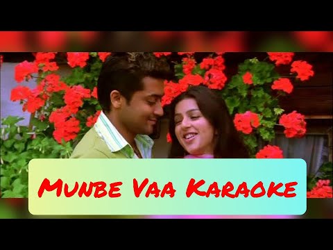 Munbe Vaa Karaoke  Lyrics  Sillunu Oru Kaadhal  AR Rahman  HD 1080P