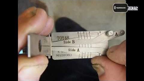 Demo operation video of Lishi tool TOY48  2-in-1 Auto Pick and Decoder