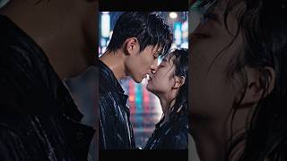 K-Drama Rain Kiss Scene 🌧️💔 | Emotional Korean Love Short #shorts