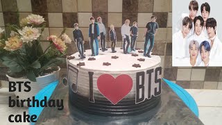 Kue ulang tahun BTS | cara menghias kue ultah BTS