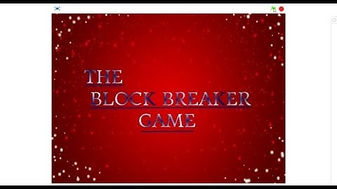 How to create a Block Breaker Game in Scratch