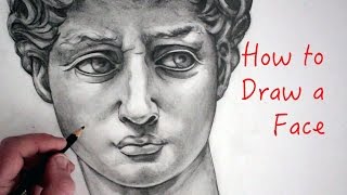 How to Draw a Face: Michelangelo's David: Narrated Drawing Tutorial